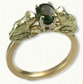Custom 14kt Frog Engagement Ring