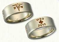 14KY custom medical signet ring