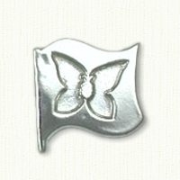 Butterfly Flag Lapel Pin 