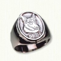 Custom Dog Signet Ring