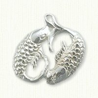 Twin Fishes charm - pisces