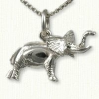 Standing elephant charm