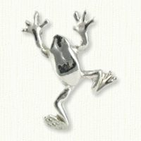 Climbing Frog Charm/pin