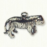 14kt yellow gold panther charm
