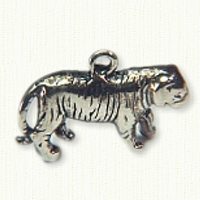 14kt yellow gold panther charm