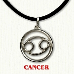 zodiac cancer pendant