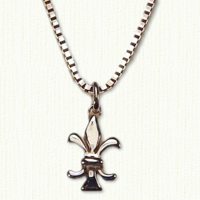 14KY Fleur-de-Lis Pendant