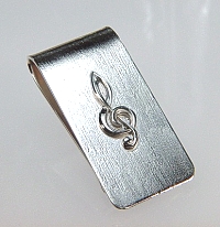 G Clef Money Clip in sterling silver