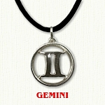 zodiac gemini pendant