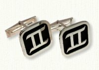 Custom Astrology Cufflinks - Gemini