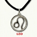 zodiac leo pendant