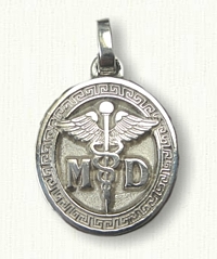 Oval MD Caduceus SL09118B