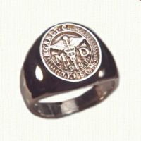 14KY custom medical signet ring