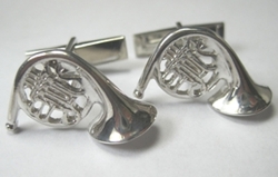 French Horn Cuff Links