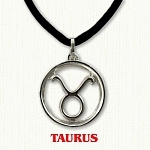 zodiac taurus pendant